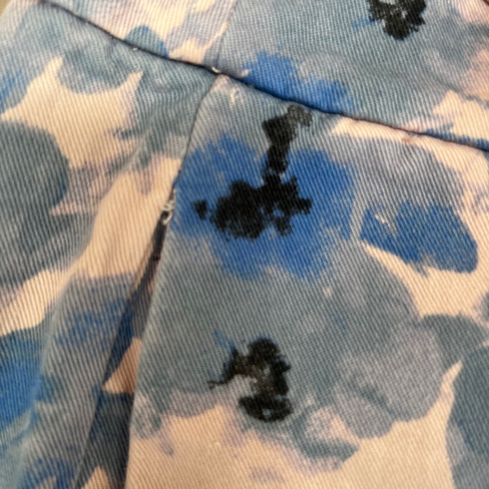 J.Crew Floral Chino Shorts Womens 4 Blue White Good Watercolor Print Stretch - Picture 6 of 7